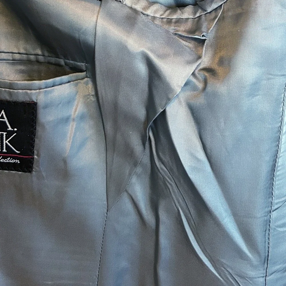 Jos‎ A Bank Blazer Mens 38R Gray Silk Camel Hair Herringbone Sport Coat Jacket